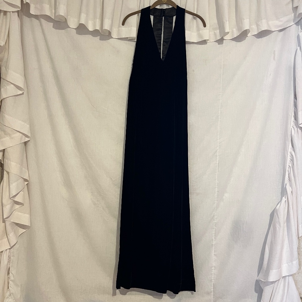 vintage velvet maxi dress